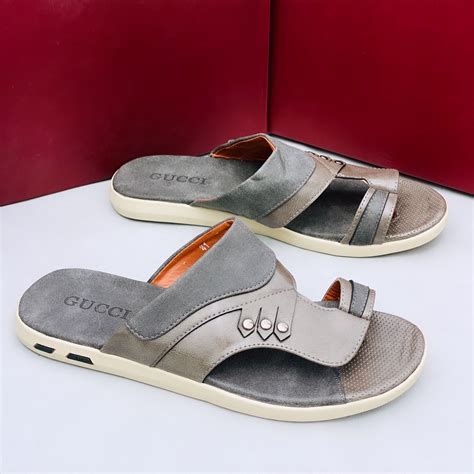 gucci grey leather slides|stores that sell gucci slides.